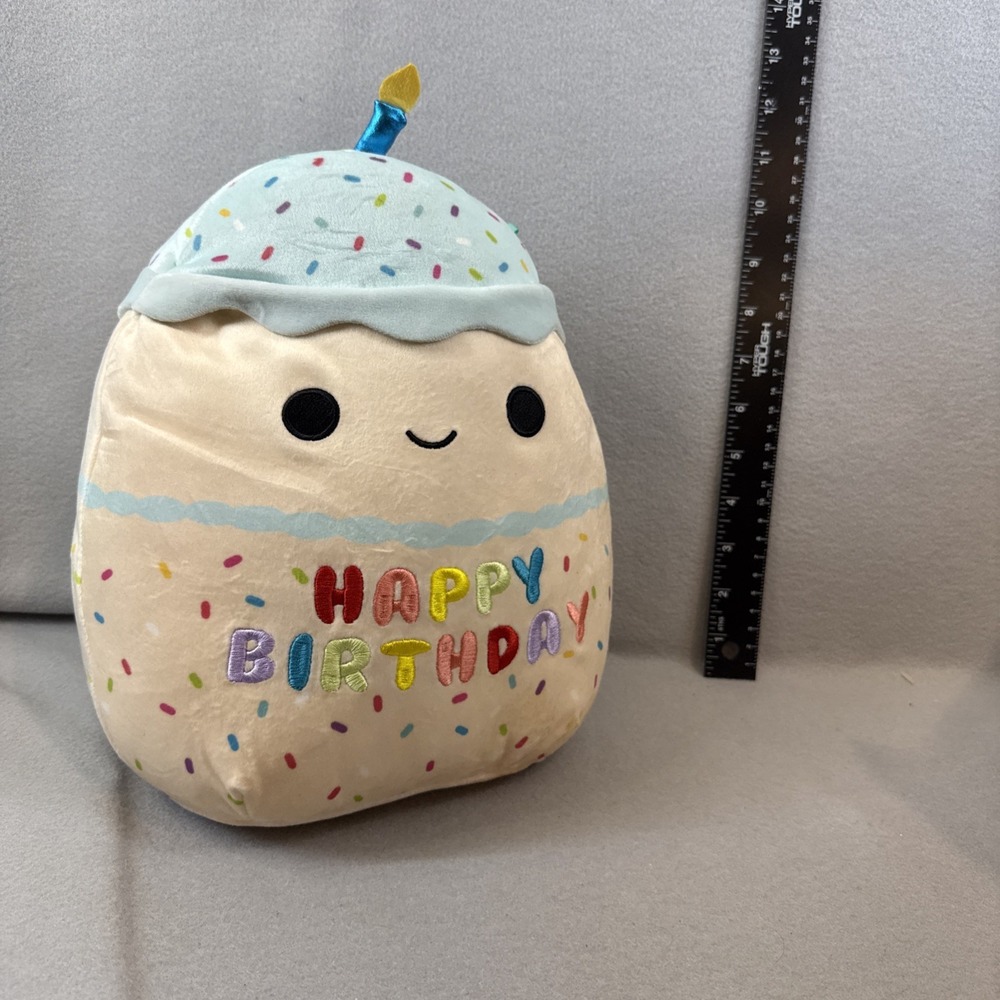 Squishmallow Happy Birthday 12" Cupcake Kiks Soft Plush Stuffed Gift Toy